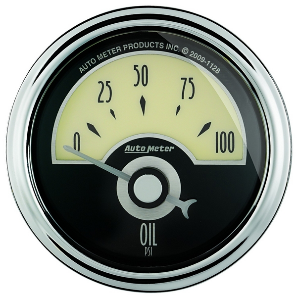 2-1/16" OIL PRESSURE, 0-100 PSI, CRUISER AD